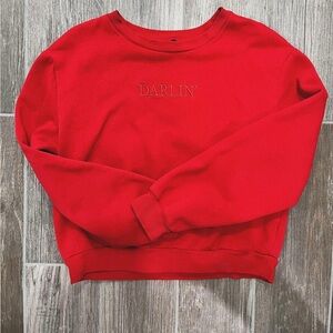 Women’s red pullover